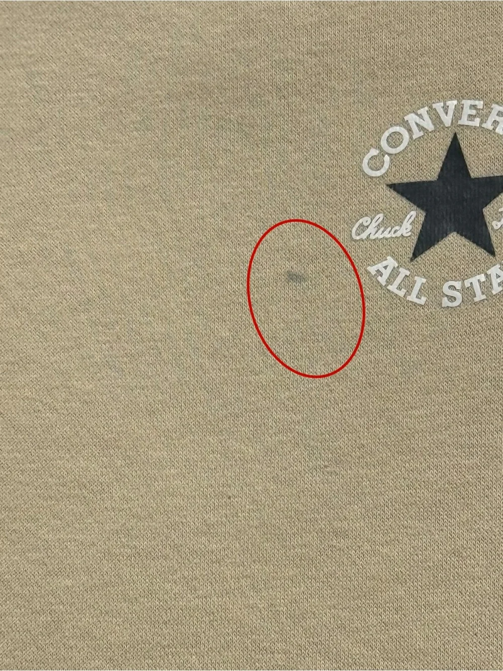 CONVERSE Kids Beige Fleece Lined Hoodie Logo Sweatshirt Size S 8-10